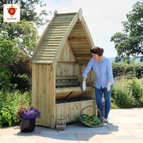 Zest Cheltenham Arbour with integrated storage box