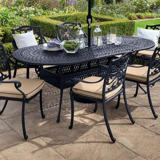 Capri 6 Seater Oval Dining Set by Hartman