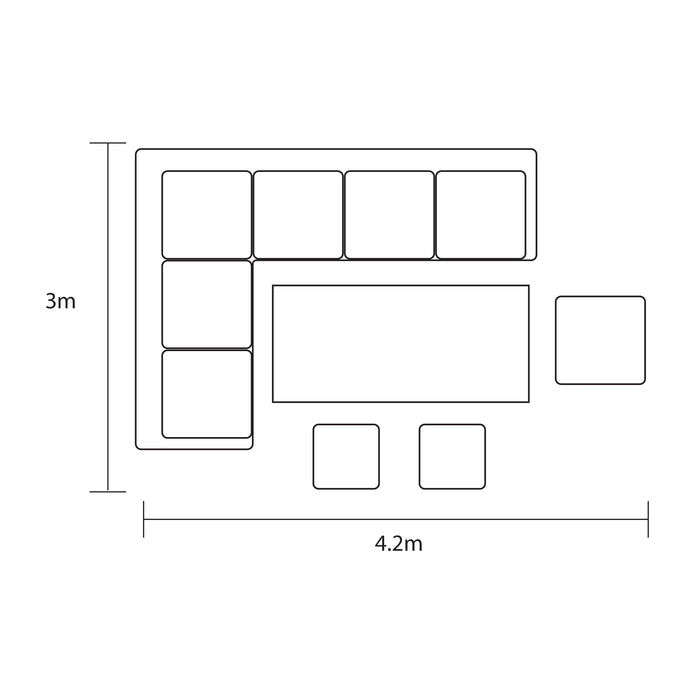 Eden Rectangular Casual Dining Set