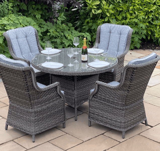 Garden dining furniture 4 seater online