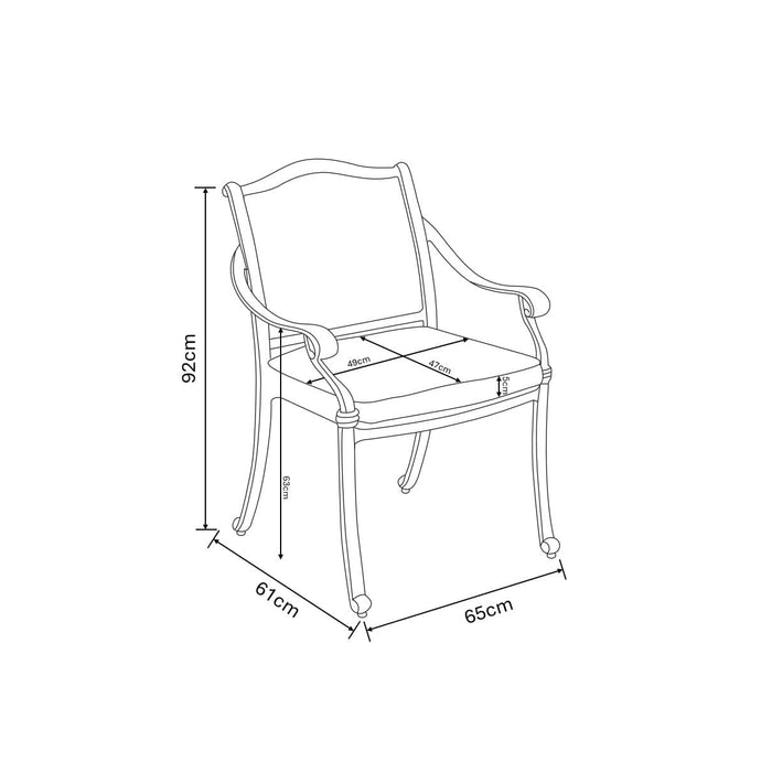 Capri 6 Seater Oval Dining Set by Hartman (free cover)