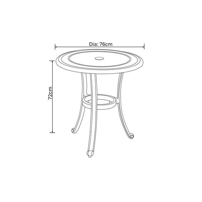 Capri Bistro Set by Hartman