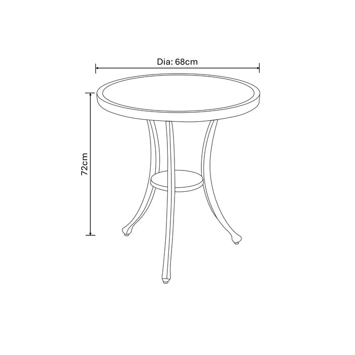 Berkeley Bistro Set by Hartman (free cover included)