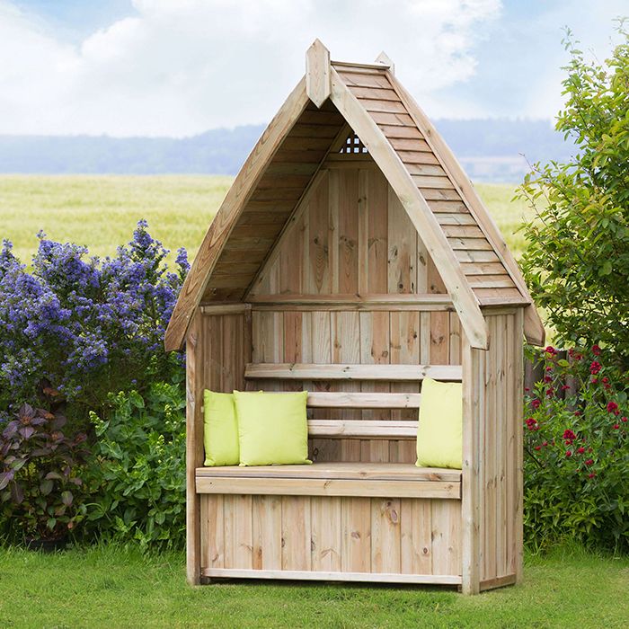 Zest Cheltenham Arbour with integrated storage box