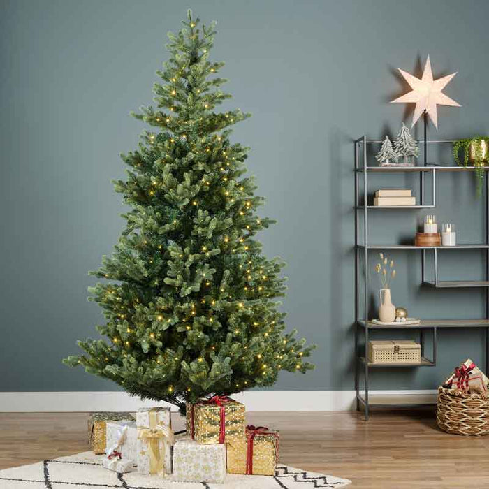 Everlands Geneva Fir Pre-Lit Christmas Tree 210cm / 7ft