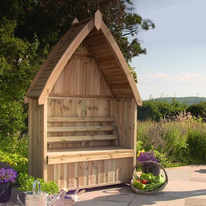 Zest Cheltenham Arbour with integrated storage box