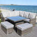 Amalfi Casual Dining Corner Set with high/low table