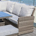 Amalfi Casual Dining Corner Set with high/low table