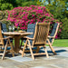 Alexander Rose Garden Furniture Alexander Rose Roble Bengal Round 6 Seater Set - Ascot Recliner Chairs