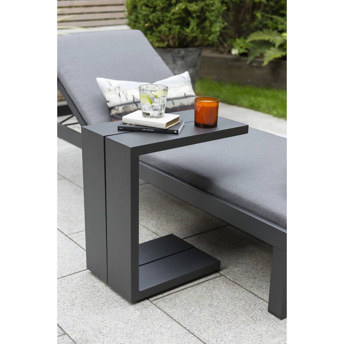 Outdoor c deals shaped side table